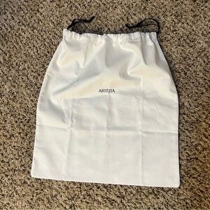 ARITZIA Large Dust Bags for handbag garment NEW cream color with draw string